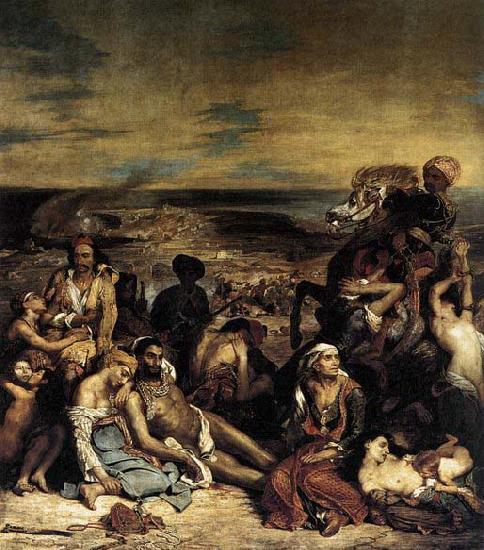 Eugene Delacroix The Massacre at Chios oil painting image